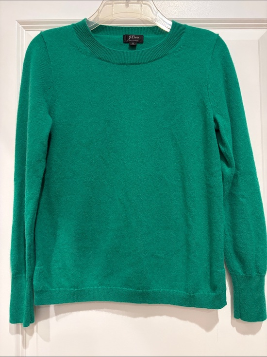 J. Crew Sweaters - J. Crew Women's Scoopneck Cashmere Classic Sweater in Emerald Green, small